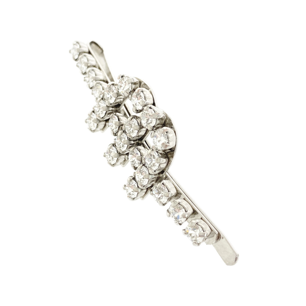 楽天市場】ミュウミュウ ビジューヘアクリップ ヘアピン /シルバー