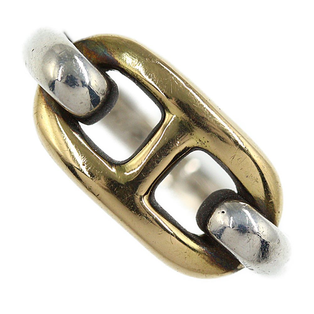 楽天市場】エルメス シェーヌダンクル コンビリング 指輪/Sv925×K18