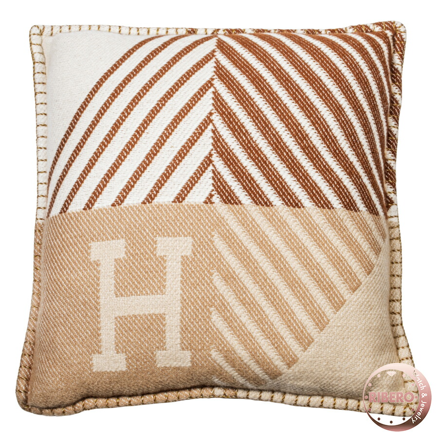 楽天市場】【未使用】HERMES エルメス クッション Hディアゴナル