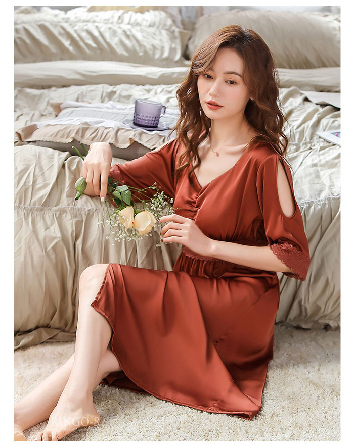 楽天市場】ルームワンピース パジャマ レディース 冷感素材 ひんやり