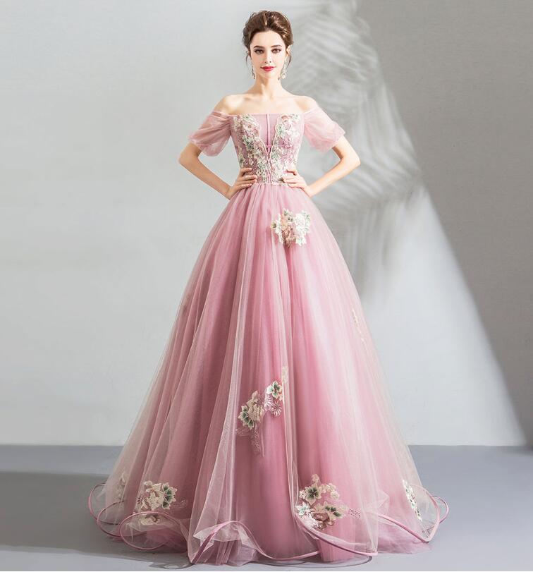 楽天市場】秋 新作 dress-18ak01 カラードレス 上品なピンク オフ