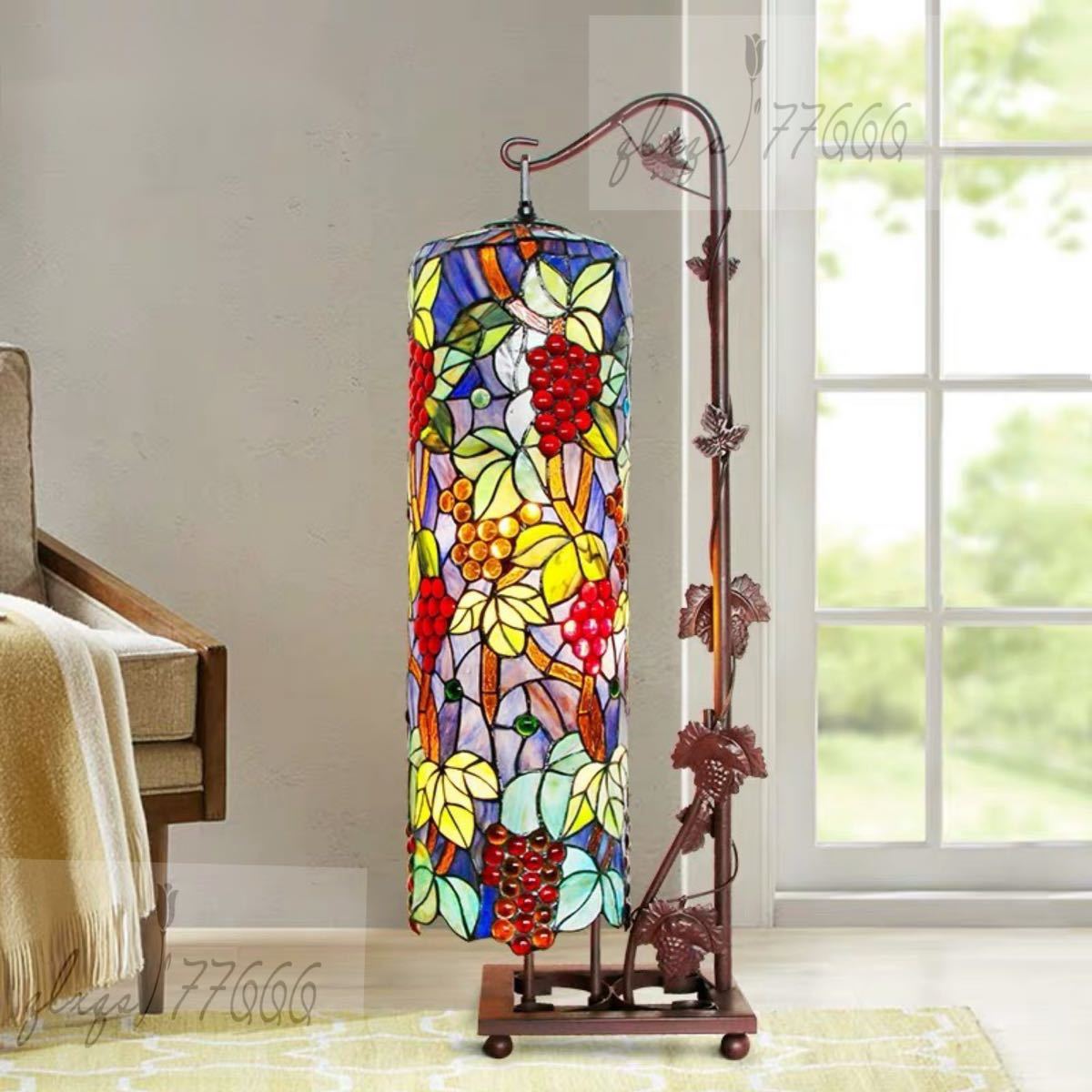 楽天市場】A036265ステンドグラスフロアライト 間接照明 フロア