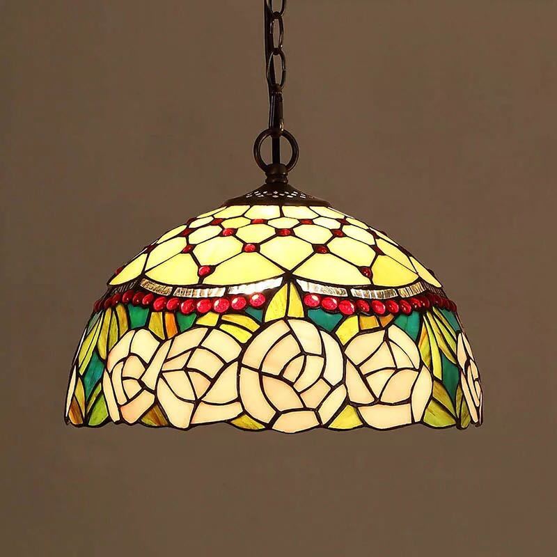 楽天市場】A039779ステンドグラス ペンダントライト 豪華天井照明