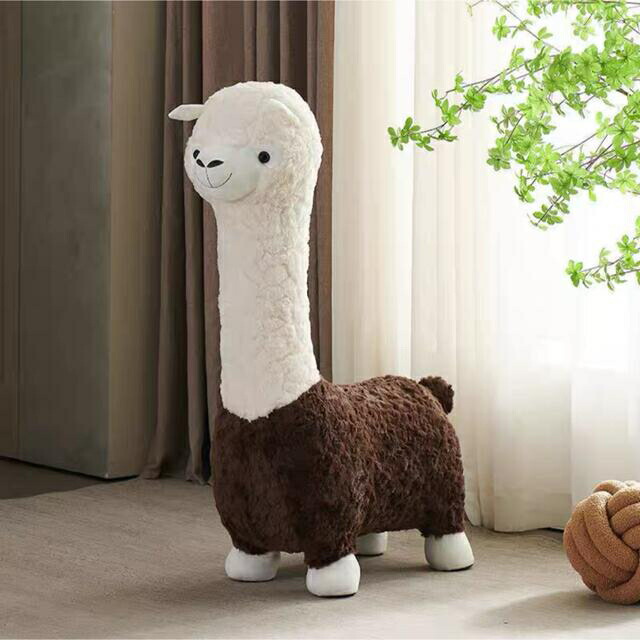 楽天市場】A057910アルパカのスツール アニマル 動物 座れるぬいぐるみ