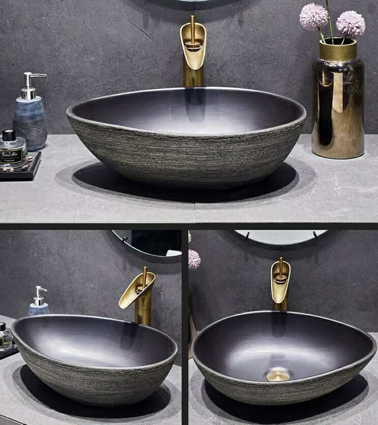 楽天市場】A047668高級洗面台 洗面ボウルセット ．洗面ボール 陶器 手