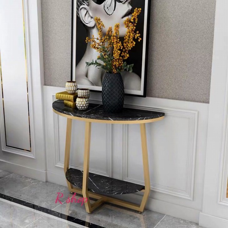 Tinajo コンソールテーブル 花台 電話台 大理石天板 高級 美品 ①