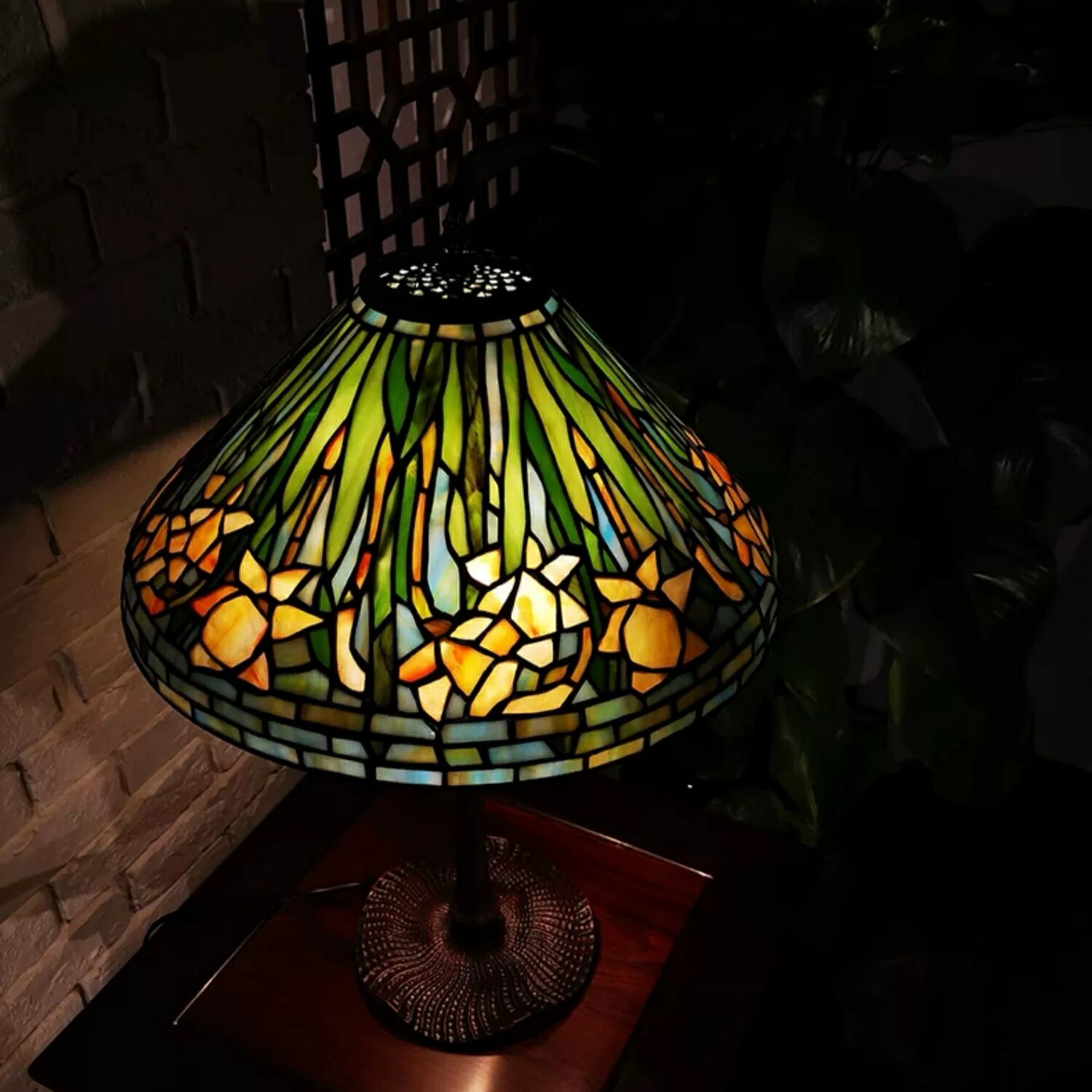 楽天市場】A016811高級ステンドグラスランプ ．卓上スタンド 豪華
