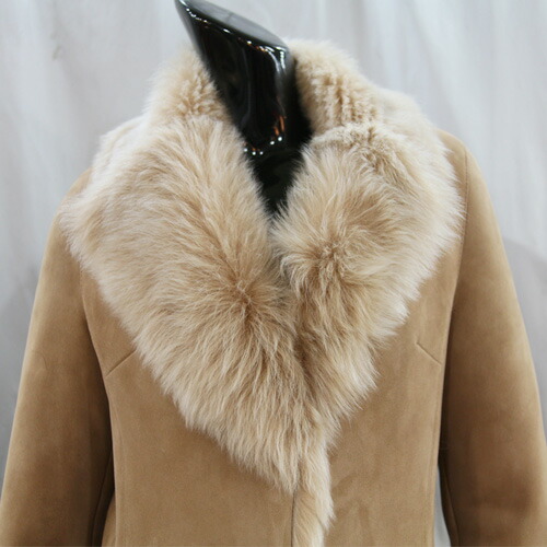 楽天市場】3フック ムートンコート レディース ロングコート ムートン