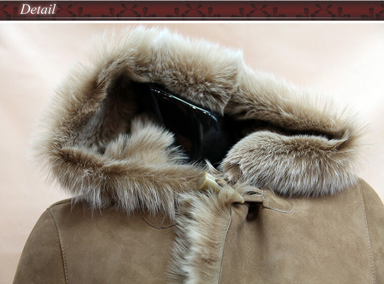 楽天市場】ロングダッフルコート ロングコート ムートンコート