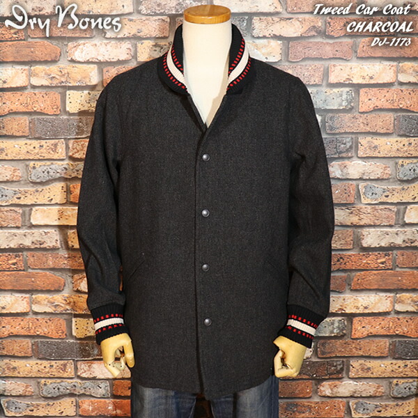 楽天市場】DRY BONES ドライボーンズ Tweed Car Coat ツイードカー
