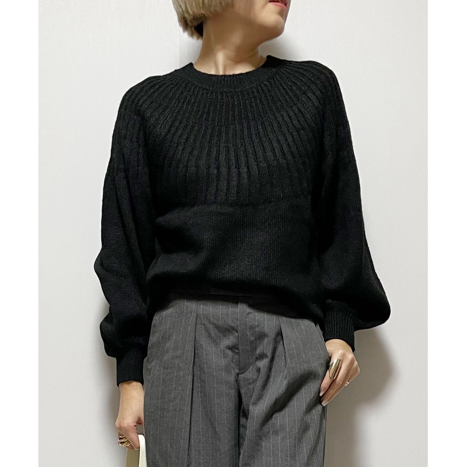 楽天市場】モヘア ニット（カラーブラック）（ニット・セーター