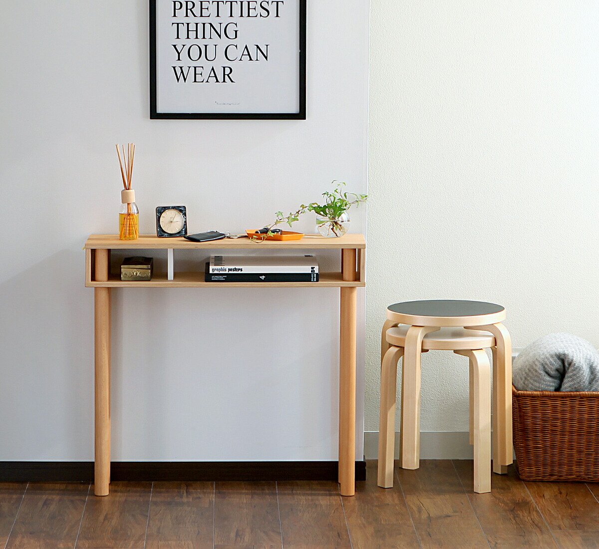 楽天市場】イデアコ パレット DM 木製 奥行き23cm スリム コンパクト