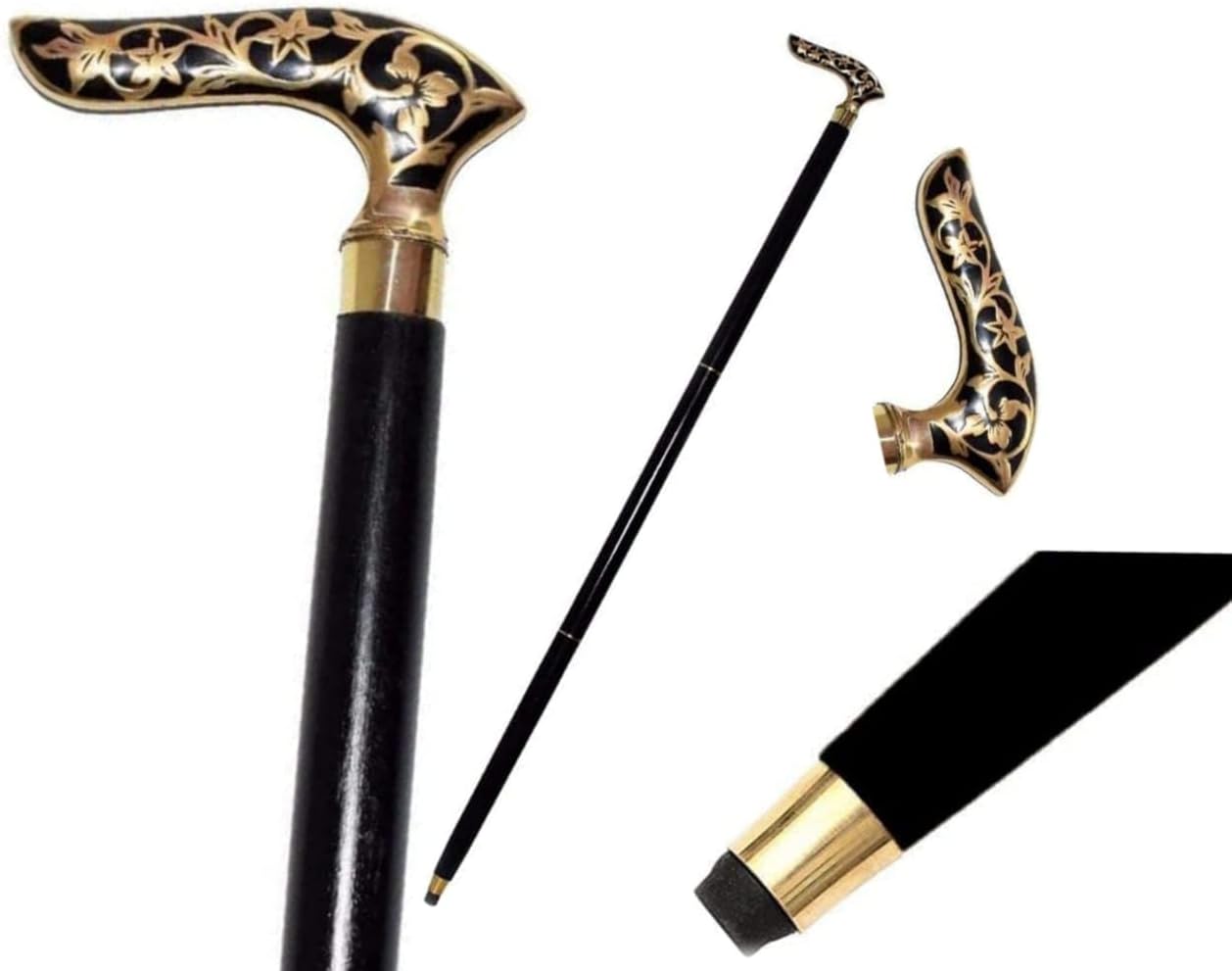 楽天市場】ビクトリア朝真鍮製ハンドルブラックカラーヴィンテージ