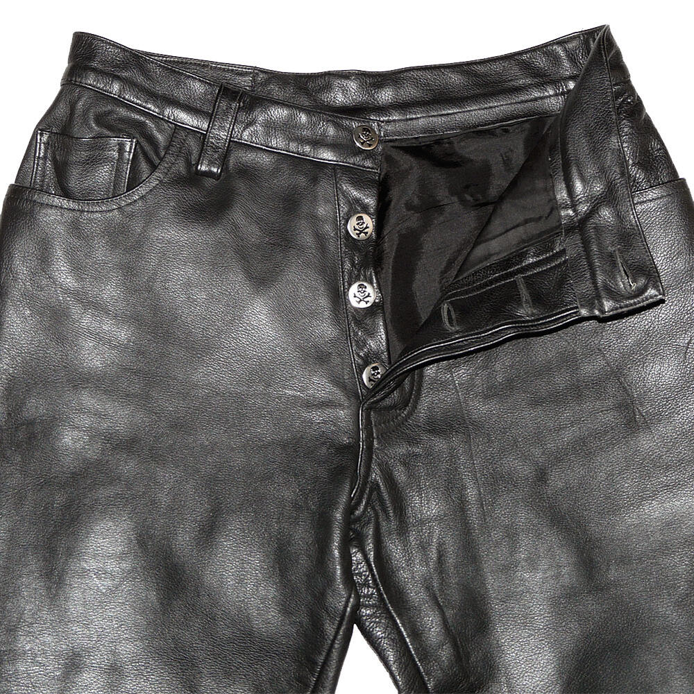 楽天市場】JOHNSONS LA ROCKA! VINTAGE Leather Jean Trousers