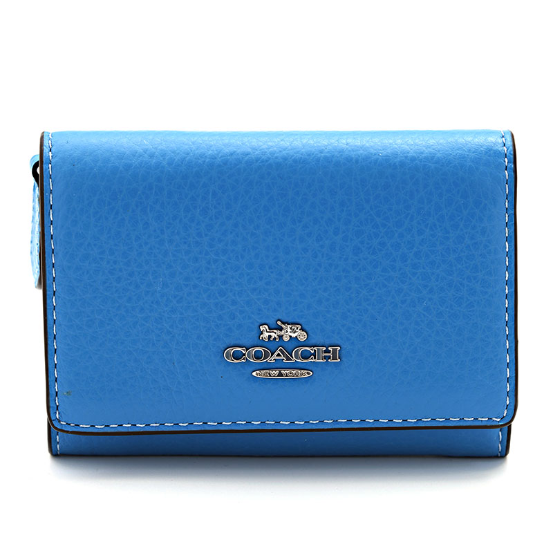 楽天市場】coach 三つ折り財布 ブルーの通販