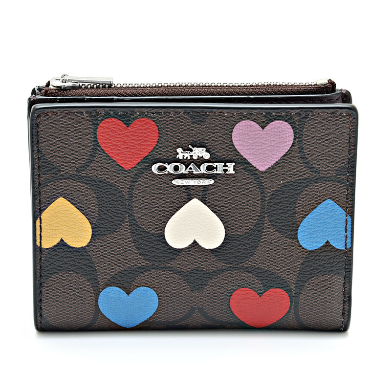 楽天市場】コーチ 財布 二つ折り（柄ハート）の通販