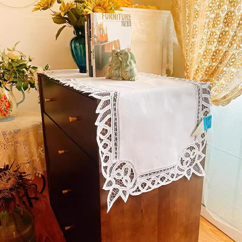 楽天市場】バテンレース テーブルセンター40X130cm 新入荷 ホワイト