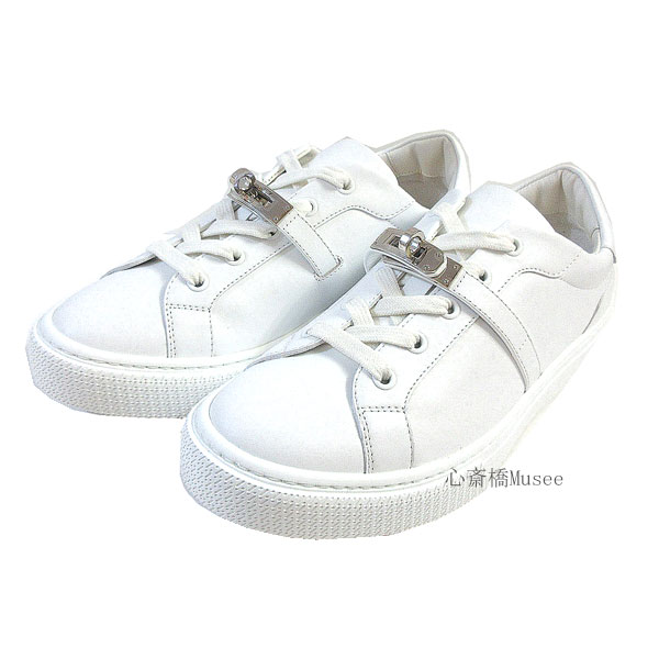 楽天市場】≪Brand new≫ HERMES DAY Leather Sneaker White SPVD