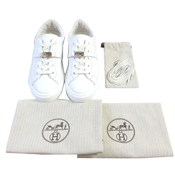 楽天市場】≪Brand new≫ HERMES DAY Leather Sneaker White SPVD