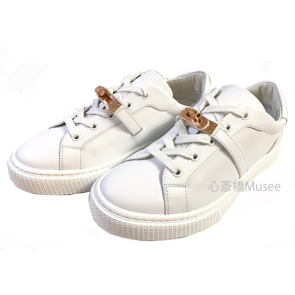 楽天市場】≪Brand new≫ HERMES DAY Leather Sneaker White SPVD