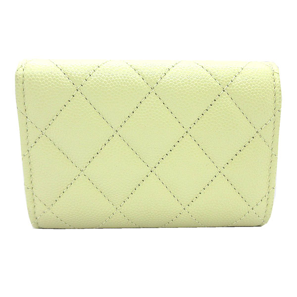 楽天市場】≪Brand new≫ CHANEL Flap Small Wallet Light Yellow Gold