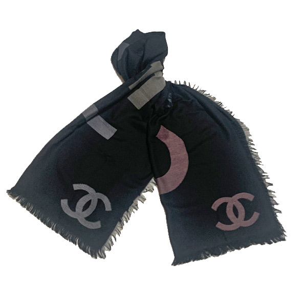 楽天市場】≪Brand new≫ CHANEL SCARF CASHMERE BLACK AA8992 ≪新品