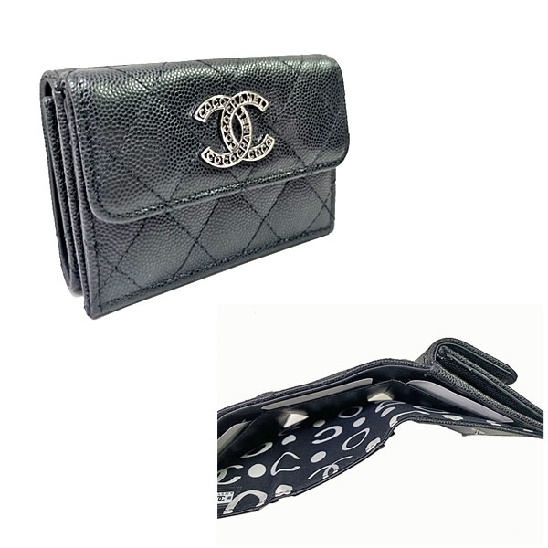 楽天市場】≪Brand new≫ CHANEL COCO Chanel Small Flap Wallet Black