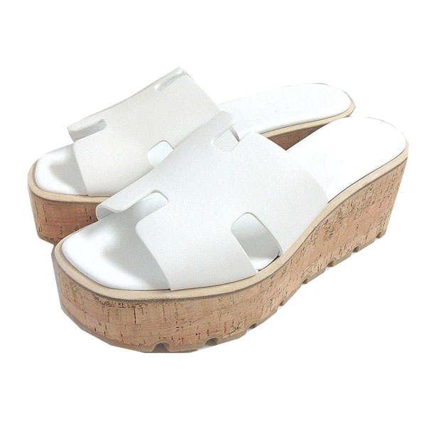 楽天市場】≪ 新品 ≫ エルメス エズ 30 サンダル 38 レザー コルク