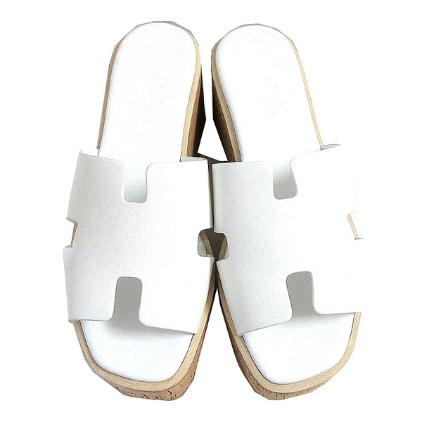 楽天市場】≪ 新品 ≫ エルメス エズ 30 サンダル 38 レザー コルク