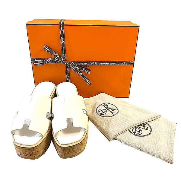 楽天市場】≪ 新品 ≫ エルメス エズ 30 サンダル 38 レザー コルク