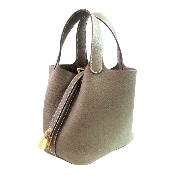 楽天市場】≪Brand new≫ Hermes Picotin Lock 18 PM Bag Etoupe Gold