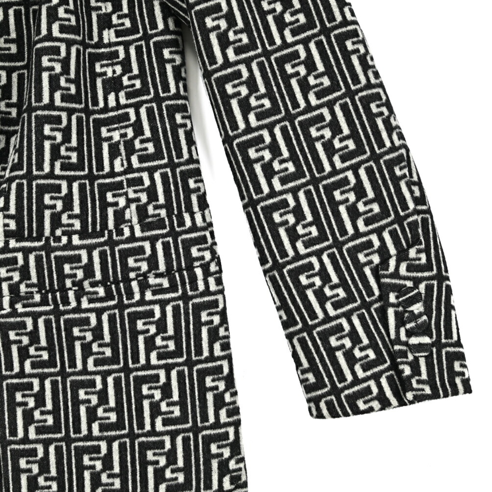 楽天市場】フェンディ FENDI リバーシブル チェスターコート 6Bダブル