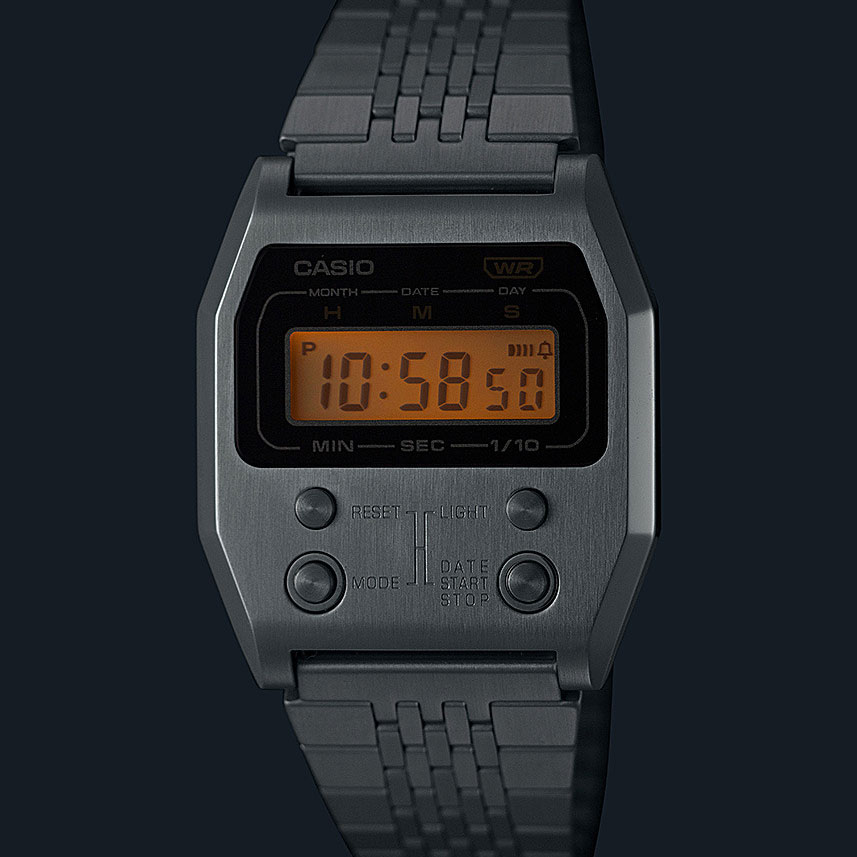 楽天市場】CASIO PREMIUM A1100D-1JF SILVER52QS-14B 復刻 デジタル