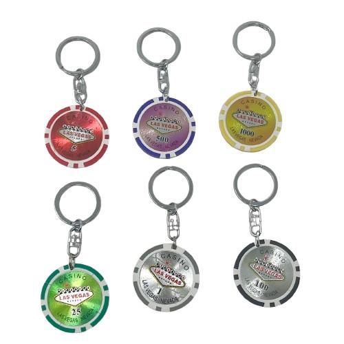 楽天市場】カジノチップ カジノ ラスベガス チップ キーチェーン