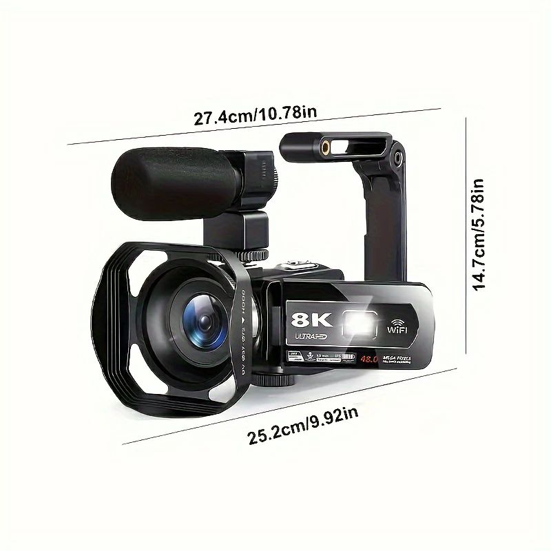 楽天市場】デジタルカメラ 8KウルトラHDカメラ（Wi-Fi対応）18倍ズーム