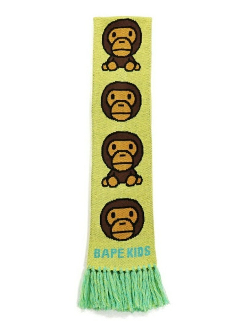 楽天市場】A BATHING APE BABY MILO KNIT SCARF K ア ベイシング