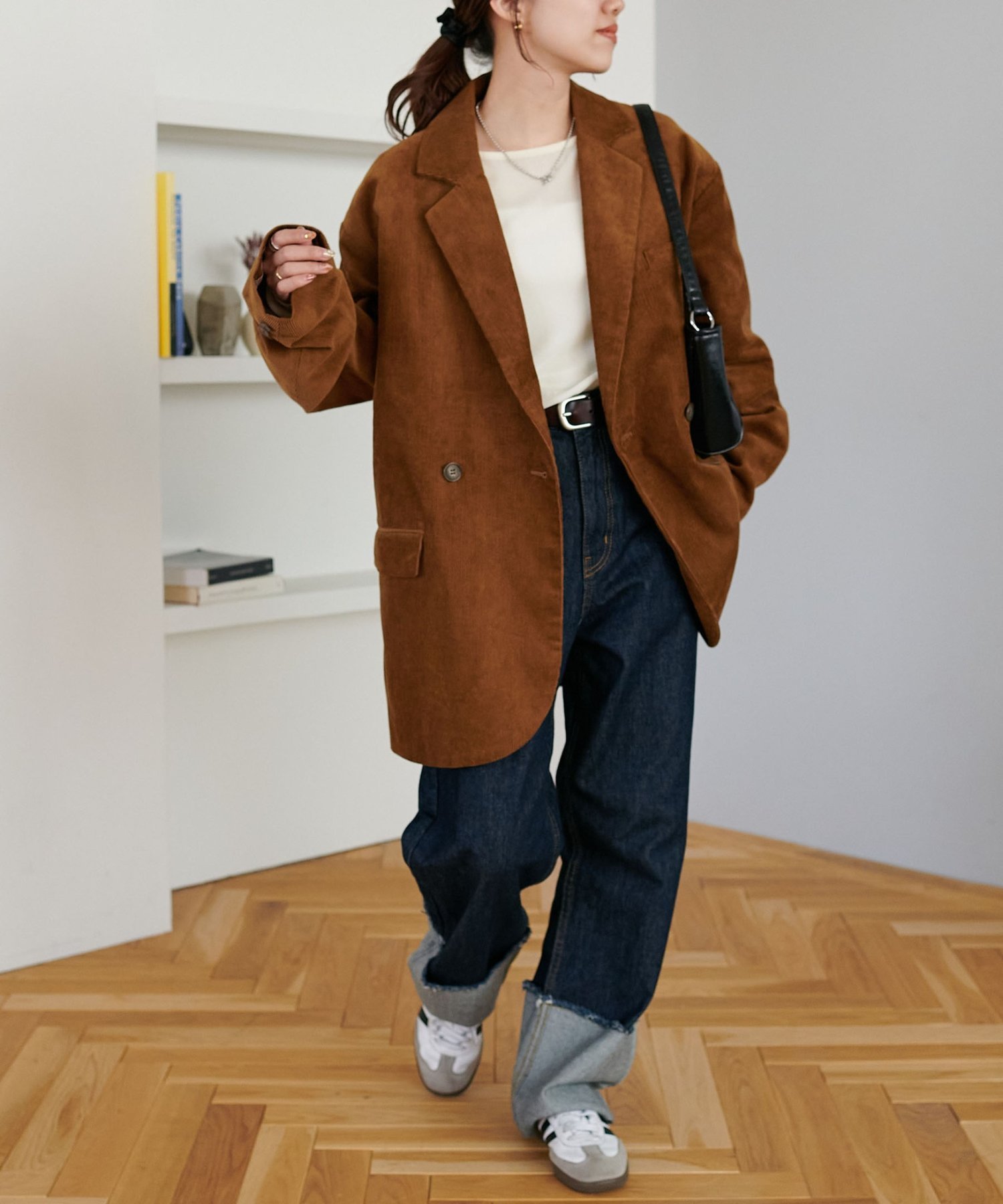 Discoat｜【ユニセックス】コーデュロイWブレストジャケット | Rakuten