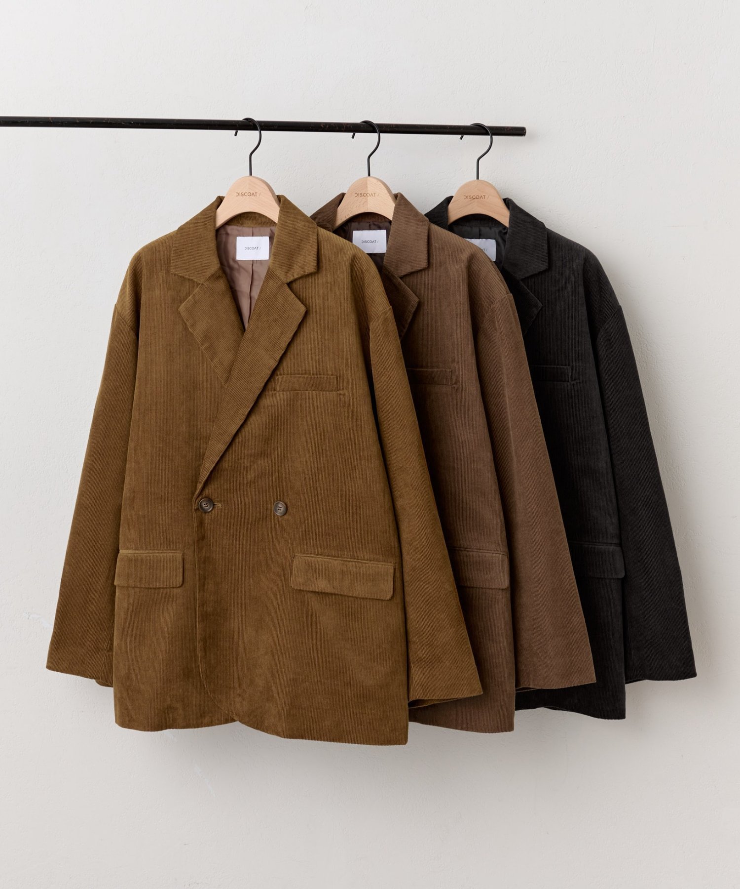 Discoat｜【ユニセックス】コーデュロイWブレストジャケット | Rakuten