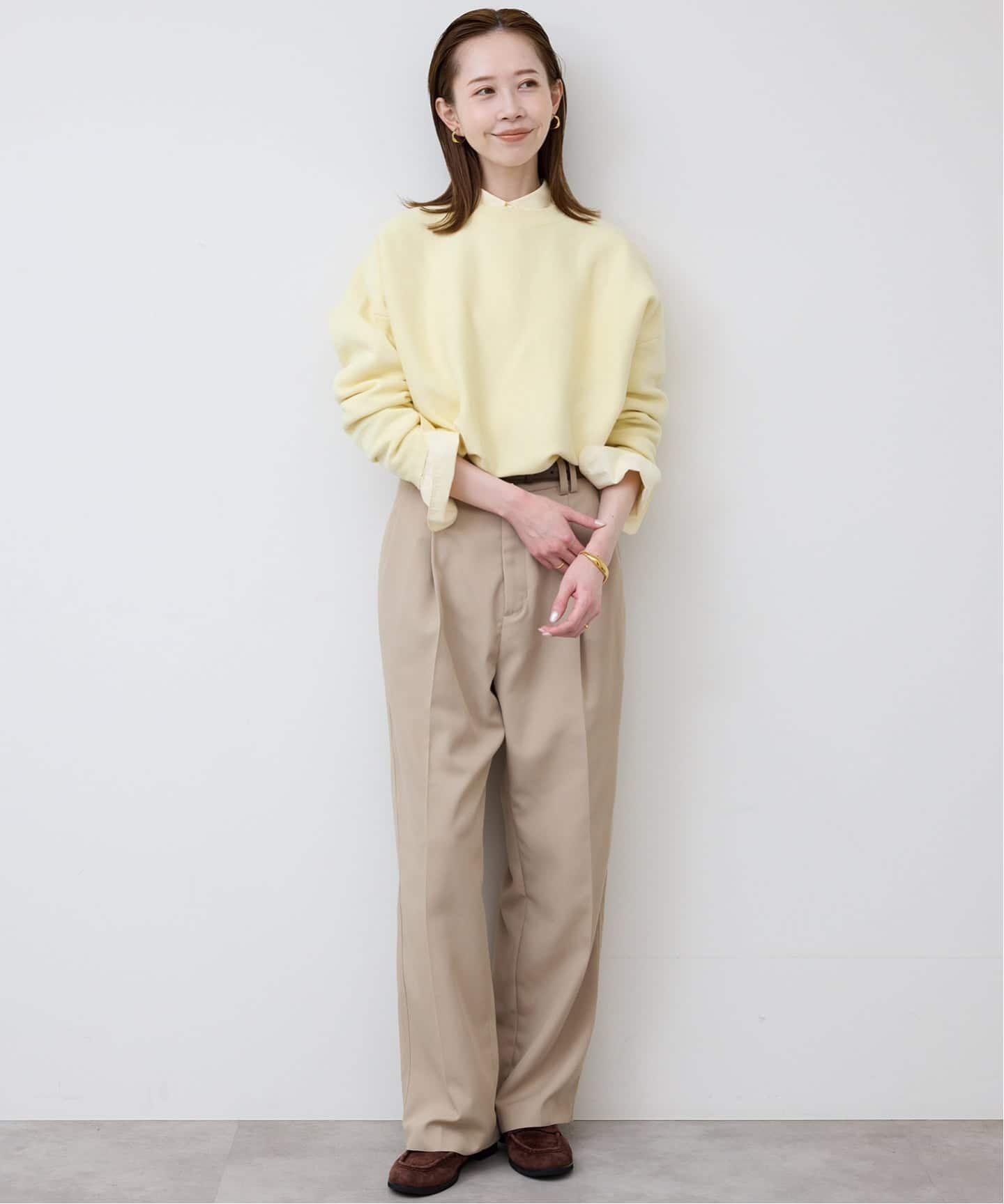 SLOBE IENA｜《セットアップ対応可/追加》コットンダブルフェイスプル