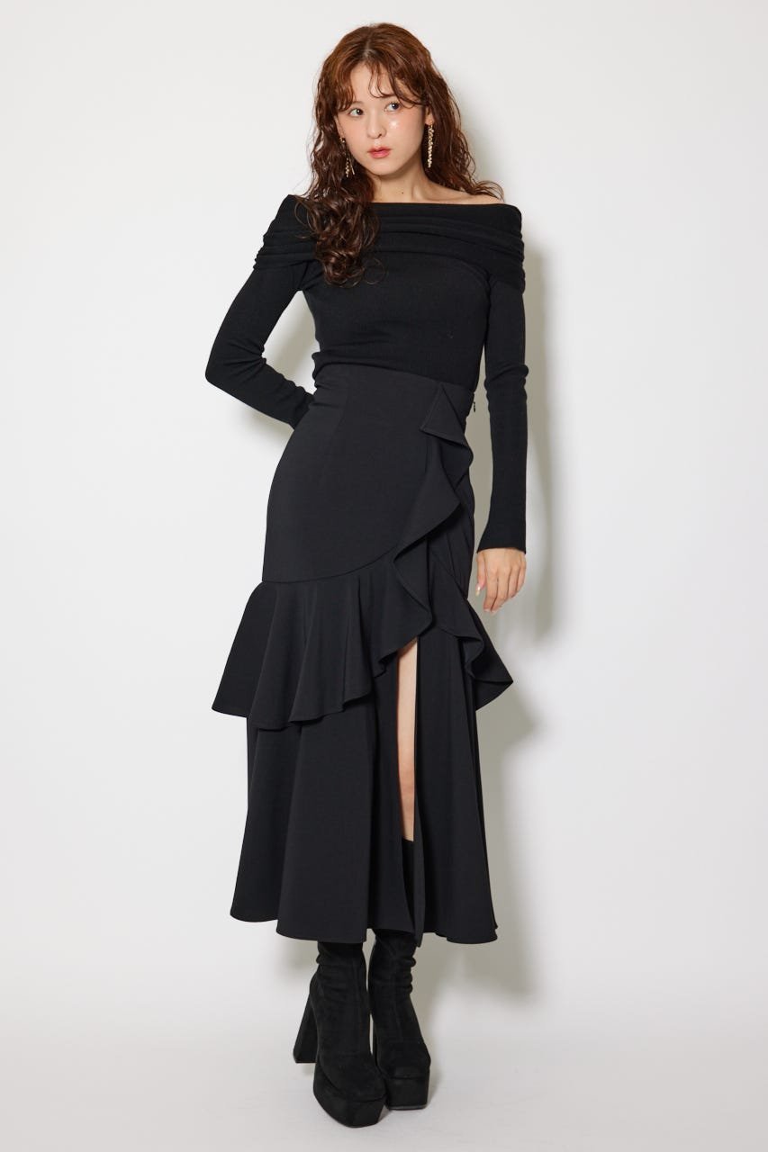 rienda｜フリルスリットハイウエストスコートショートパンツ | Rakuten