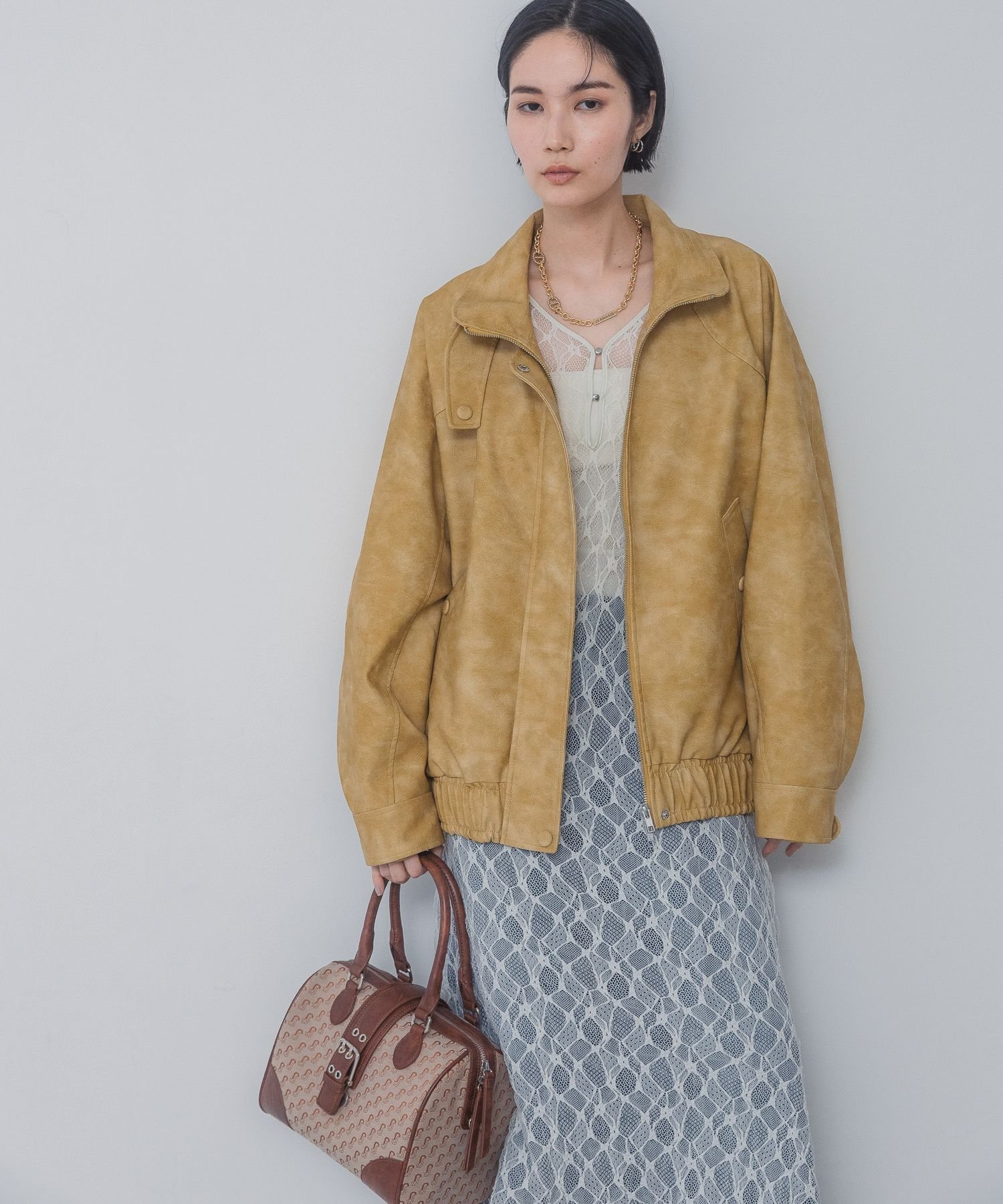 JEANASIS｜ヴィンテージレザーBIGブルゾン | Rakuten Fashion(楽天