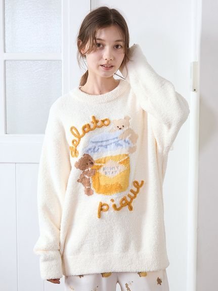 gelato pique｜ベビモコはちみつベアジャガードプルオーバー | Rakuten