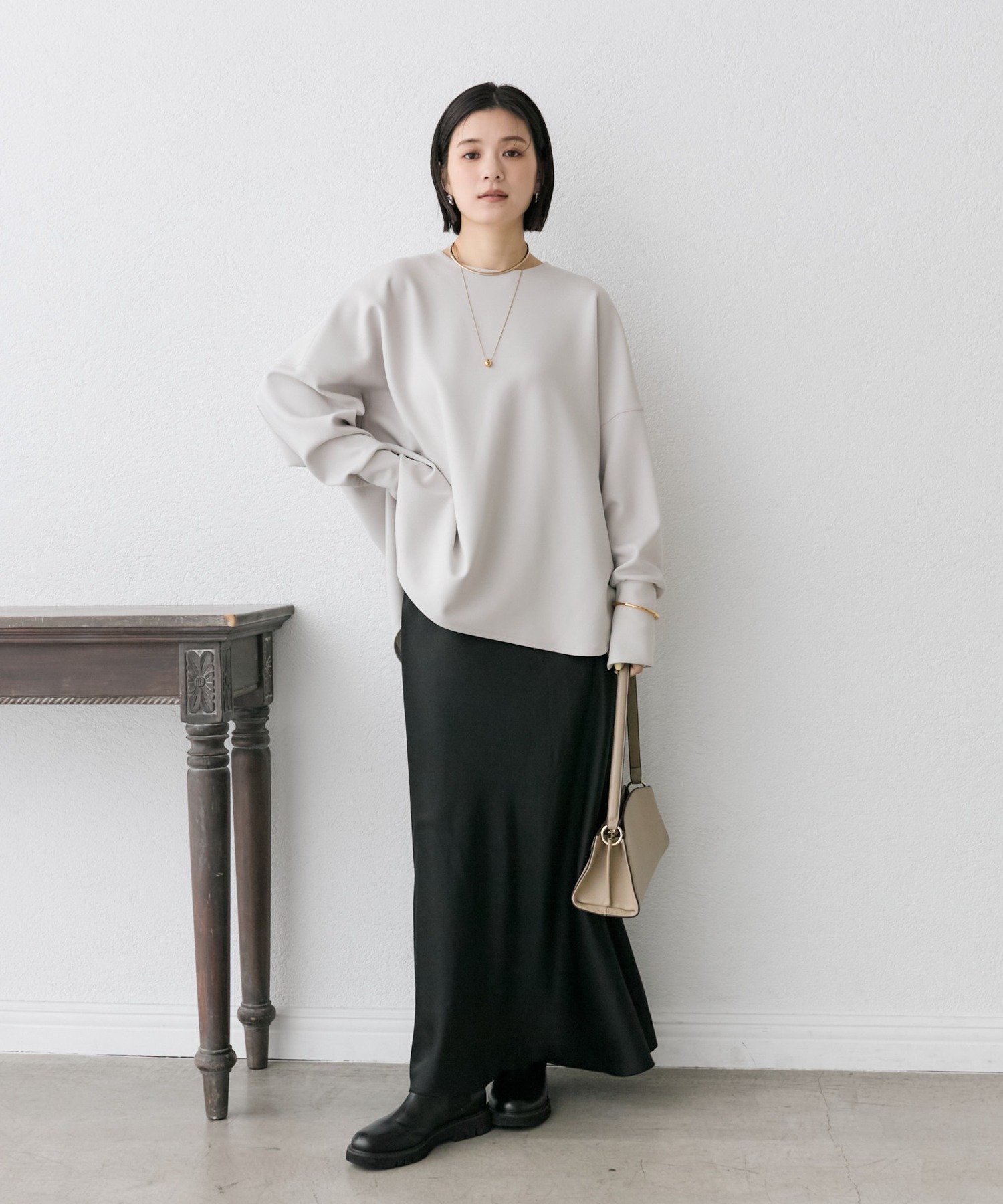 RIVE DROITE｜【楽ちんキレイ】ダンボールポンチョプルオーバー