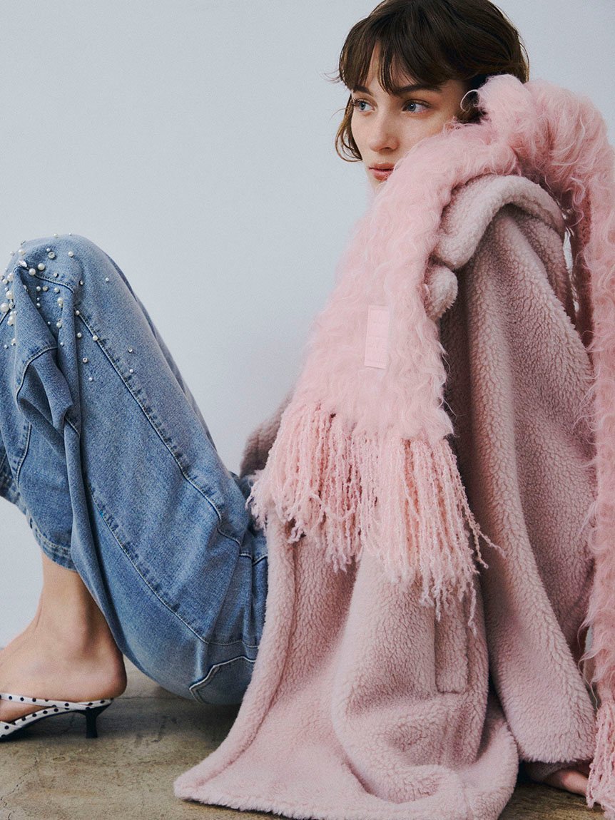 FRAY I.D｜ブラッシュシャギーニットマフラー | Rakuten Fashion(楽天