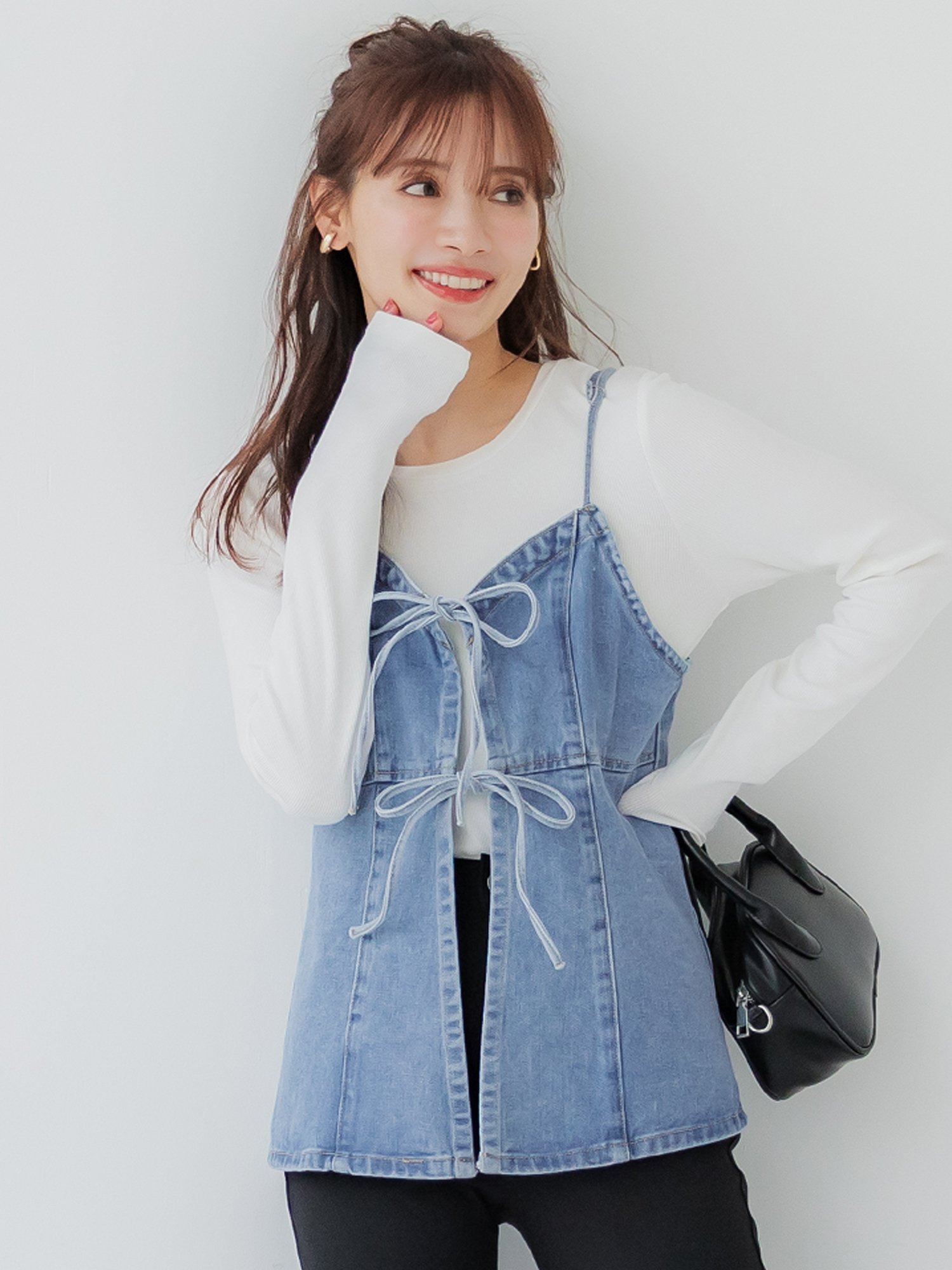 coca｜【WEB限定セール】デニムキャミソールビスチェ | Rakuten