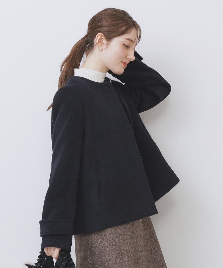 index｜ノーカラーショートコート | Rakuten Fashion(楽天ファッション