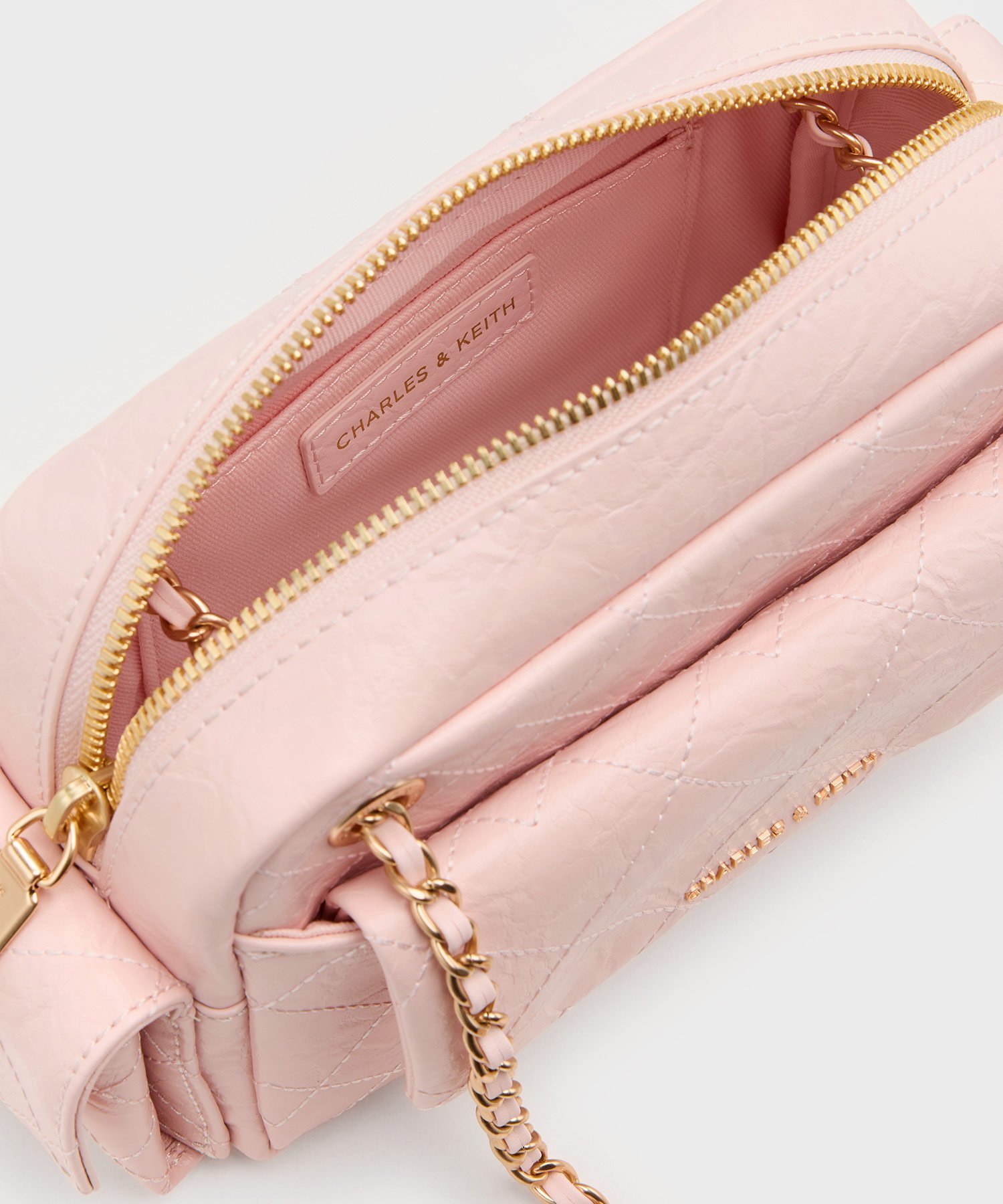 CHARLES & KEITH｜Duo ドゥオ キルトクロスボディーバッグ | Rakuten