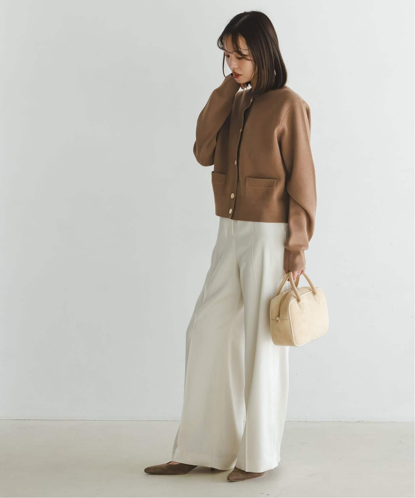 NOBLE｜ダブル編みショートカーデ | Rakuten Fashion(楽天ファッション