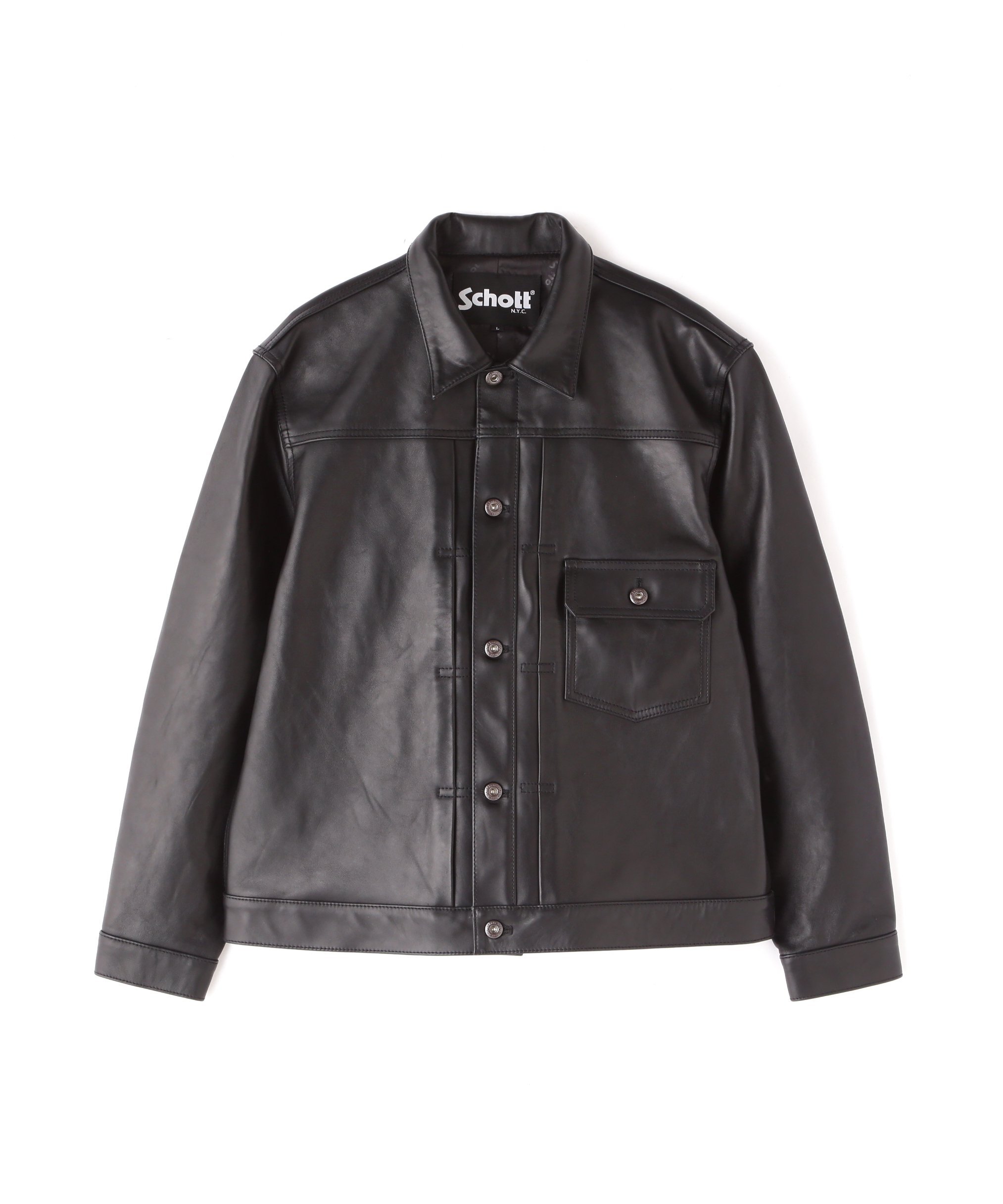 Schott｜SHEEP LEATHER 1st TRACKER JACKET/シープレザー トラッカー
