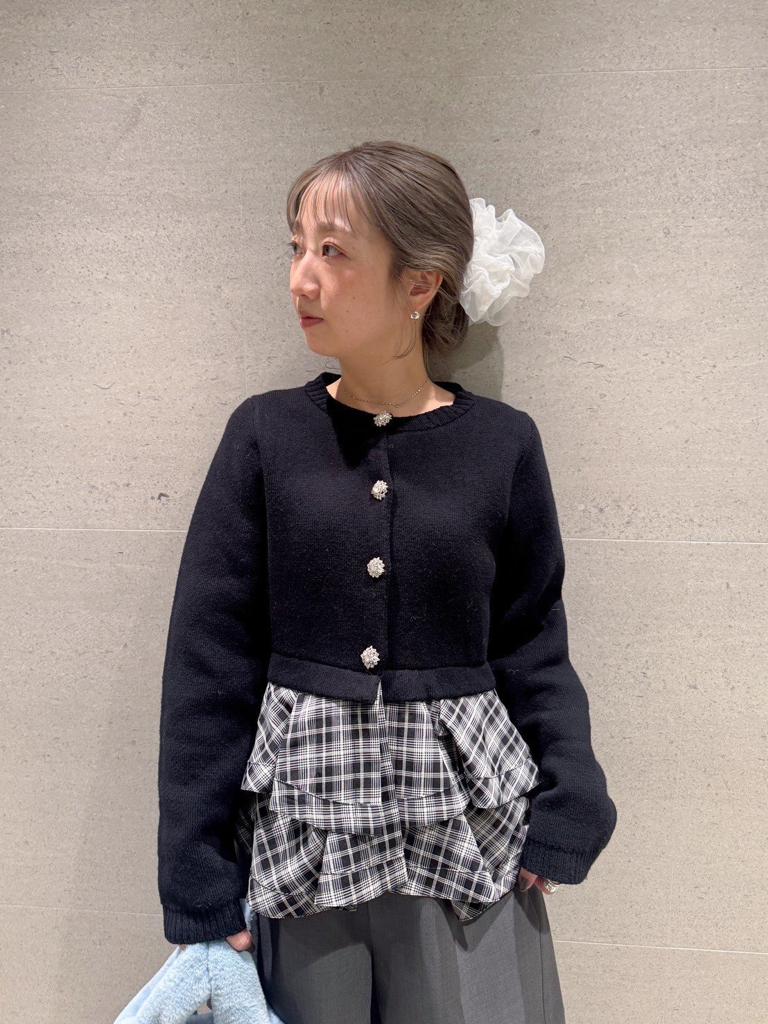 FURFUR｜【WEB限定カラー】ペプラムレイヤードカーディガン | Rakuten